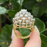 vintage kurt wayne jewelry diamond cluster ring