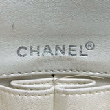 Chanel Vintage Cream and Black Patent Leather Chocolate Bar East West Shoulder Bag