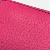 Gucci GG Marmont Zip-Around Calfskin Wallet Fuchsia