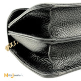 Gucci Black Calfskin Leather Dollar Small Interlocking G Crossbody Bag