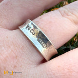 Tiffany & Co. 1837 Concave Band Ring Sterling Silver 925 Size 9.75
