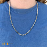 David Yurman Sterling Silver 925 Wheat Chain 24” Necklace
