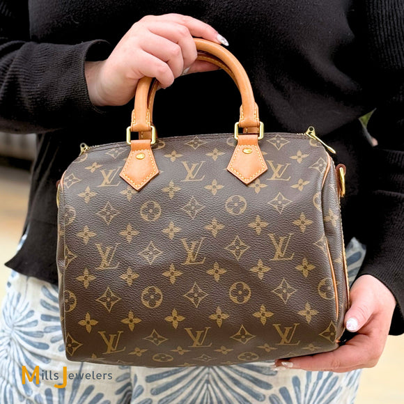 Louis Vuitton Speedy 25 Bandouliere Monogram Canvas Crossbody Bag M41109 2019
