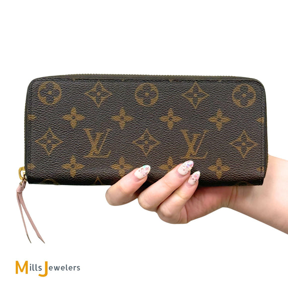 Louis Vuitton Zippy Monogram Canvas Rose Ballerine Wallet M41894