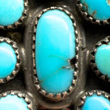 Sterling Silver 925 Turquoise Squash Blossom Earrings