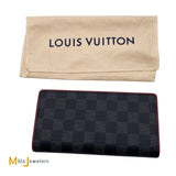 Louis Vuitton Portefeuille Brazza Damier Graphite 16-Card Slot Wallet 2017