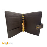 Louis Vuitton Medium Ring Agenda Cover Damier Ebene with Notepad Refills