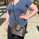 Louis Vuitton Alma BB Damier Ebene Canvas Shoulder Bag 2017
