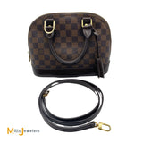 Louis Vuitton Alma BB Damier Ebene Canvas Shoulder Bag 2017