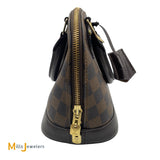 Louis Vuitton Alma BB Damier Ebene Canvas Shoulder Bag 2017