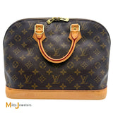 Vintage Louis Vuitton Alma MM Monogram Canvas Satchel Handbag 1996 M40878