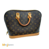 Vintage Louis Vuitton Alma MM Monogram Canvas Satchel Handbag 1999