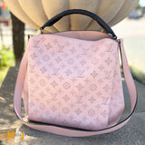 Louis Vuitton Magnolia Mahina Leather Babylone PM Satchel Handbag 2016