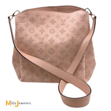 Louis Vuitton Magnolia Mahina Leather Babylone PM Satchel Handbag 2016