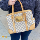 Louis Vuitton Berkeley Damier Azur Top Handle Handbag 2008