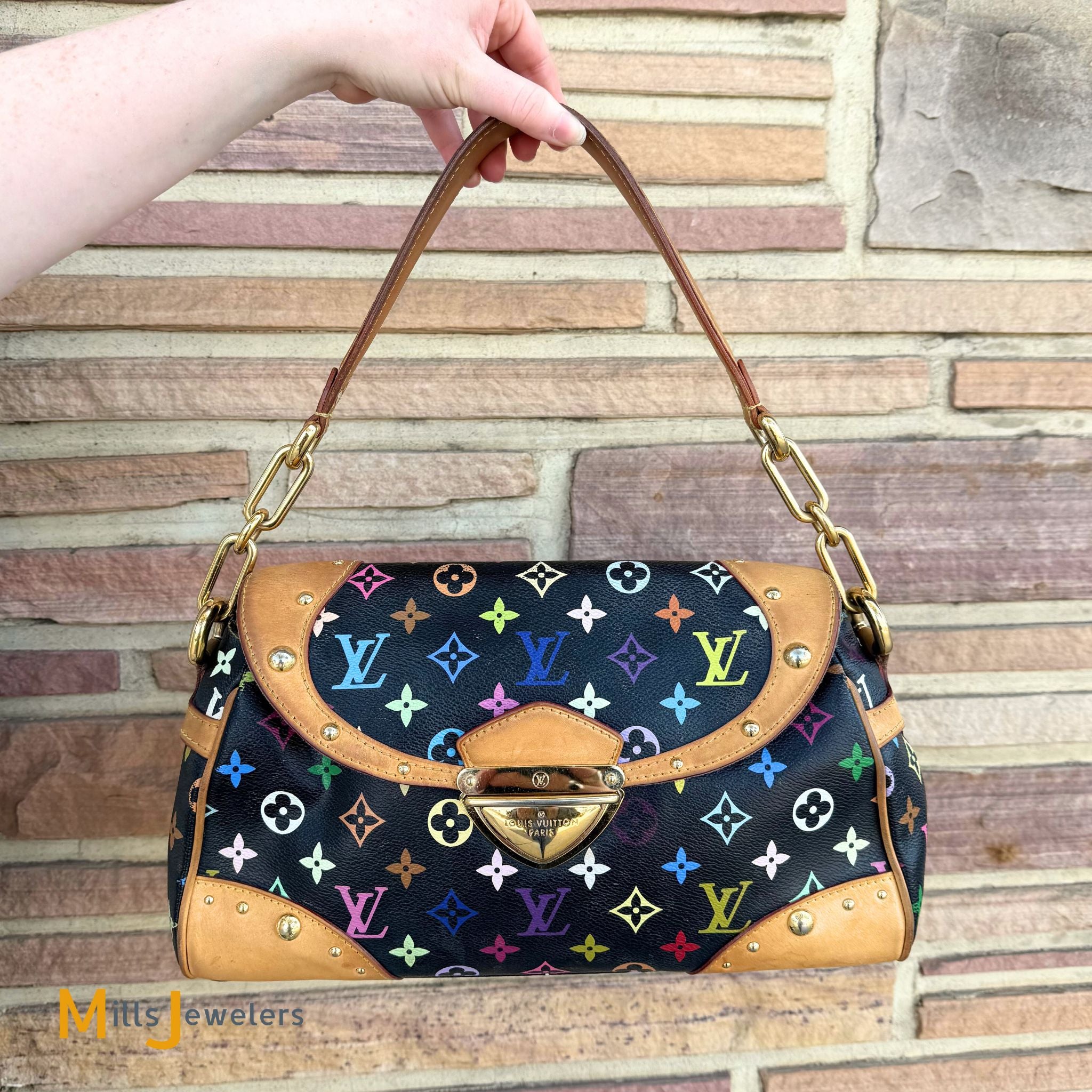 Louis Vuitton Beverly MM Multicolore Black Shoulder Bag 2006