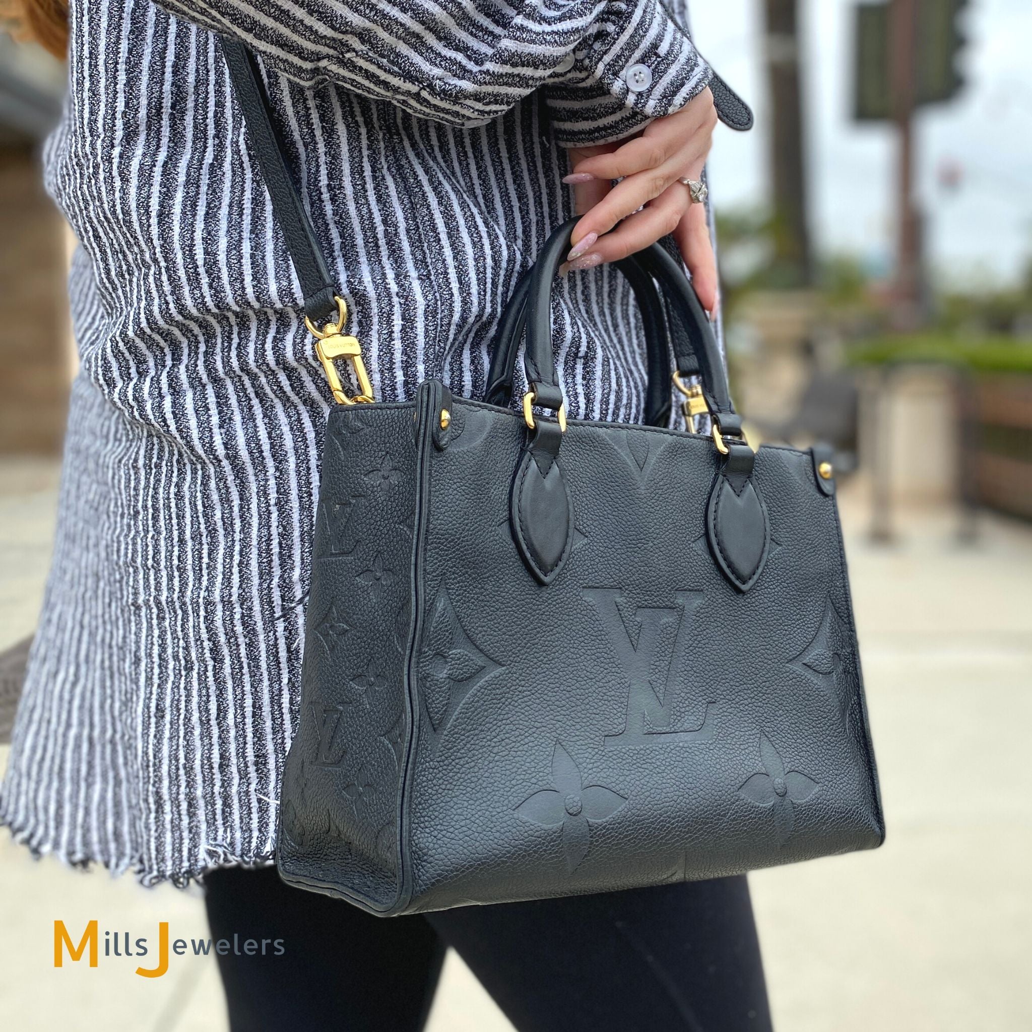 Louis Vuitton Giant Monogram Empreinte Onthego PM Tote