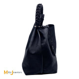Louis Vuitton Carmel Mahina Perforated Leather Monogram Black Hobo Bag