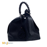 Louis Vuitton Carmel Mahina Perforated Leather Monogram Black Hobo Bag