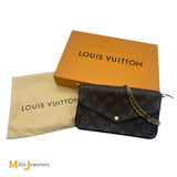 Louis Vuitton Felicie Pochette Monogram Fuchsia Crossbody Bag M61276 2020