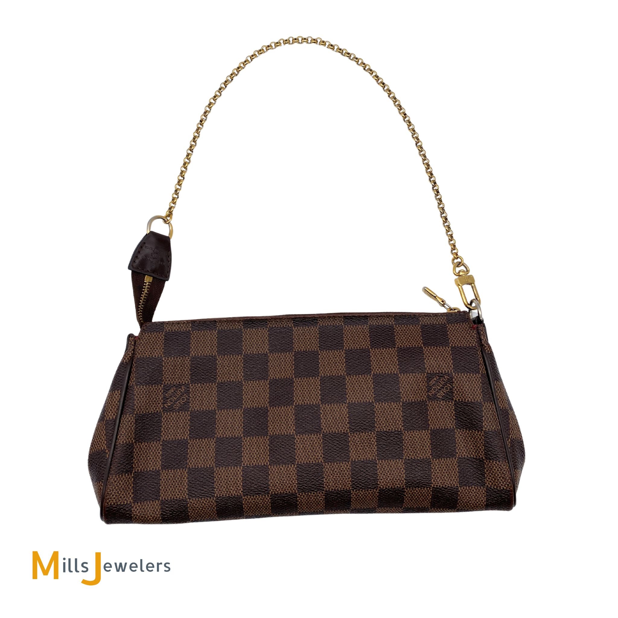 Louis Vuitton Eva Shoulder Bag In Damier Azur Canvas