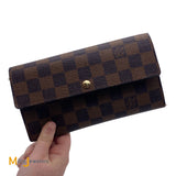 Louis Vuitton Damier Ebene Portefeuille Sarah Wallet 2009