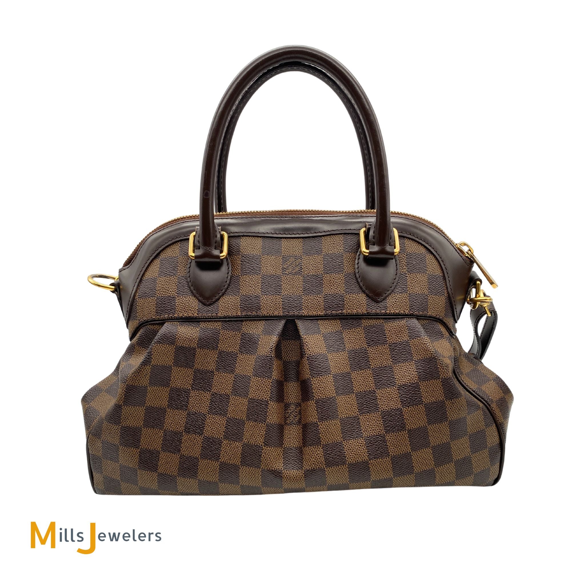 Louis Vuitton Trevi PM Damier Ebene Satchel Shoulder Bag