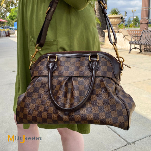 Louis Vuitton Damier Ebene Trevi PM Bag Brown