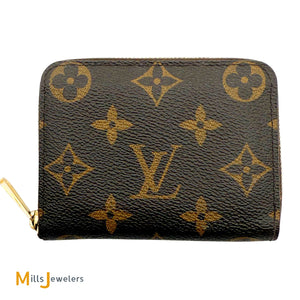 Louis Vuitton Monogram Zippy Coin Purse Wallet in Brown 2017 M60067