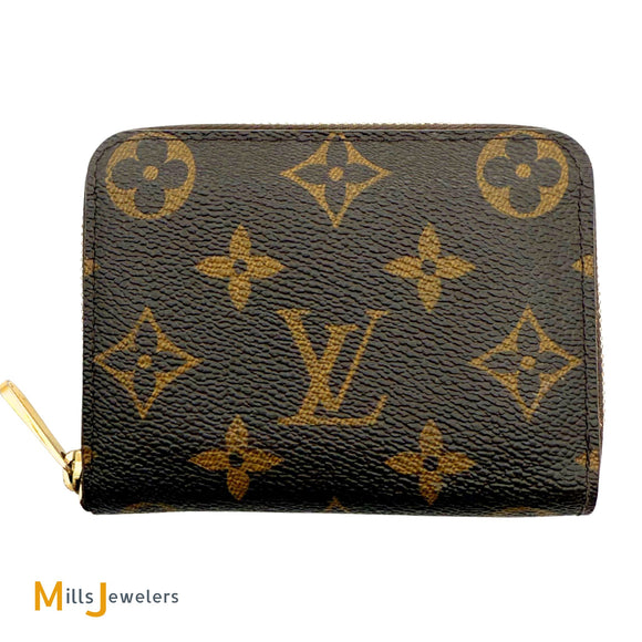 Louis Vuitton Monogram Zippy Coin Purse Wallet in Brown 2017 M60067
