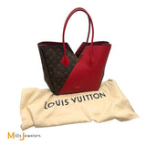 Louis Vuitton Kimono MM Monogram Canvas and Cerise Leather Tote Handbag 2017