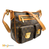 Louis Vuitton Hudson GM Monogram Canvas Crossbody Satchel Bag 2006