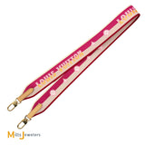 Louis Vuitton Fuchsia Nylon Jacquard Bandouliere Shoulder Strap 42"