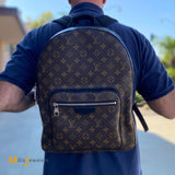 Louis Vuitton Josh Backpack Monogram Macassar Canvas