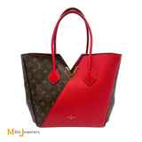 Louis Vuitton Kimono MM Monogram Canvas and Cerise Leather Tote Handbag 2017