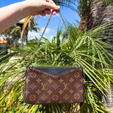 Louis Vuitton Monogram Canvas Pallas Handbag Clutch 2017 M41639