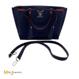 Louis Vuitton Lockmeto Marine Rouge Leather Shoulder Handbag M54571 2018