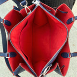Louis Vuitton Lockmeto Marine Rouge Leather Shoulder Handbag M54571 2018