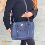 Louis Vuitton Lockmeto Marine Rouge Leather Shoulder Handbag M54571 2018