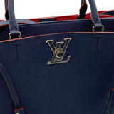 Louis Vuitton Lockmeto Marine Rouge Leather Shoulder Handbag M54571 2018