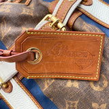 Louis Vuitton Limited Edition Monogram Rayures Tissé Sac GM Tote Bag 2008