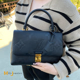 Louis Vuitton Madeleine MM Black Empreinte Leather Shoulder Bag