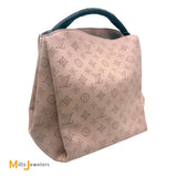 Louis Vuitton Magnolia Mahina Leather Babylone PM Satchel Handbag 2016