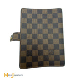 Louis Vuitton Medium Ring Agenda Cover Damier Ebene with Notepad Refills
