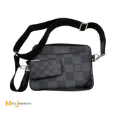 Louis Vuitton Graphite Trio Messenger Bag, Pouch, and Zipped Coin Purse