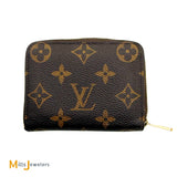 Louis Vuitton Monogram Zippy Coin Purse Wallet in Brown 2017 M60067