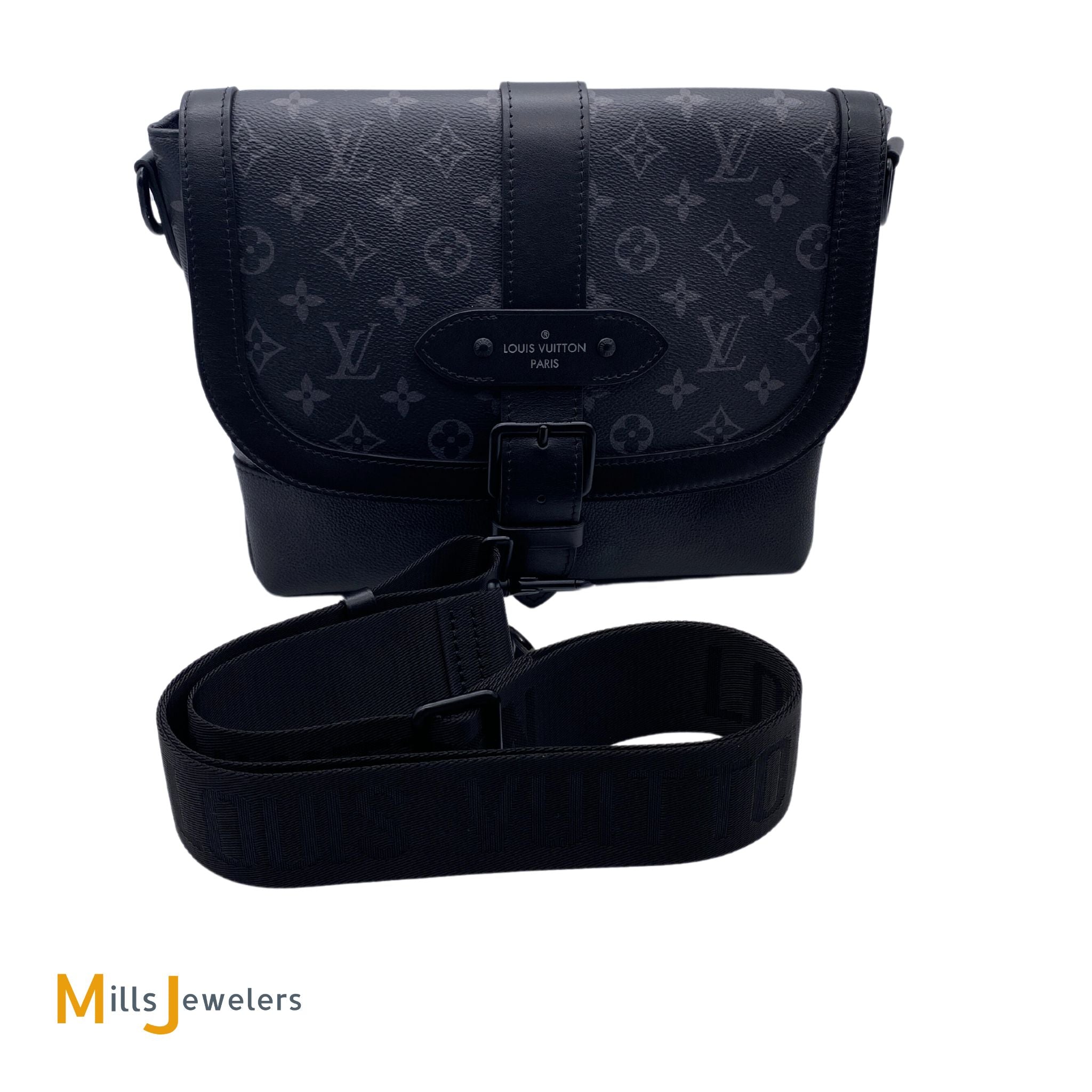 Louis Vuitton Saumur Messenger Eclipse Monogram Eclipse