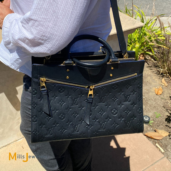 Louis Vuitton Sully MM Monogram Empreinte Noir Black Shoulder Bag