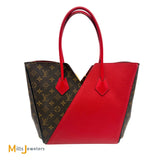 Louis Vuitton Kimono MM Monogram Canvas and Cerise Leather Tote Handbag 2017