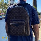 Louis Vuitton Josh Backpack Monogram Macassar Canvas